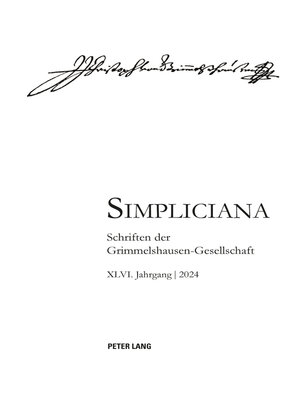 cover image of Simpliciana XLVI (2024)